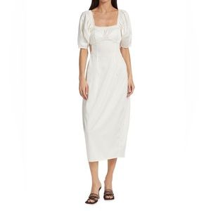 Cult Gaia Zowie Seamed Sateen Dress